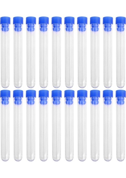 20 Adet Mezun Olmayan Plastc Test Tüpü Laboratuvar Test Aracı (Yurt Dışından)