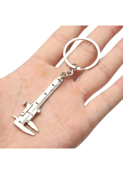 Faydalı Ni Vernier Kumpas Aracı Kolye Kaydırıcı Slaytlar Keyg Anahtarlık 10 cm (Yurt Dışından)