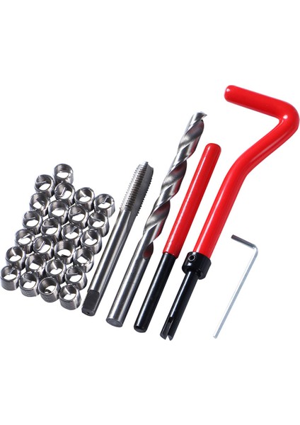 30 Adet M5/m6/m8 Metrik Konu Araba Bobin Matkap Ucu Onarım Ekleme Aracı Helicoil Için (Yurt Dışından)