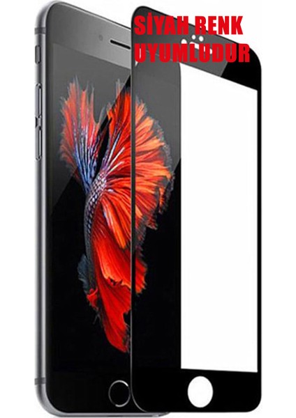 Apple iPhone 7 Ekran Koruyucu 9d Tam Kaplayan Kavisli Iphone 7-Siyah