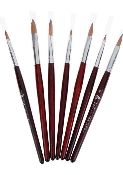 Kolinsky Akrilik Yuvarlak Tırnak Fırçası Manikür Alet Seti Boyutu 2 4 6 8 10 12 14 (Yurt Dışından) fırsatları