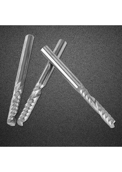 10 Adet 1/8in Shank Tek Flüt Uçlu Freze Kesici Cnc Takım Uçları 38MM Uzunluk (Yurt Dışından)