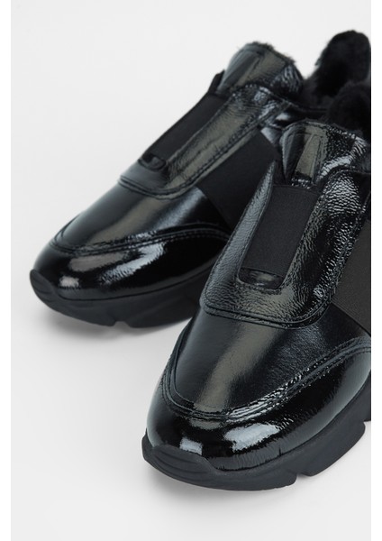 Kadın Siyah Rugan Deri Sneakers & Spor Ayakkabı 996 117-1 Bn Ayk SK23/24 modelleri