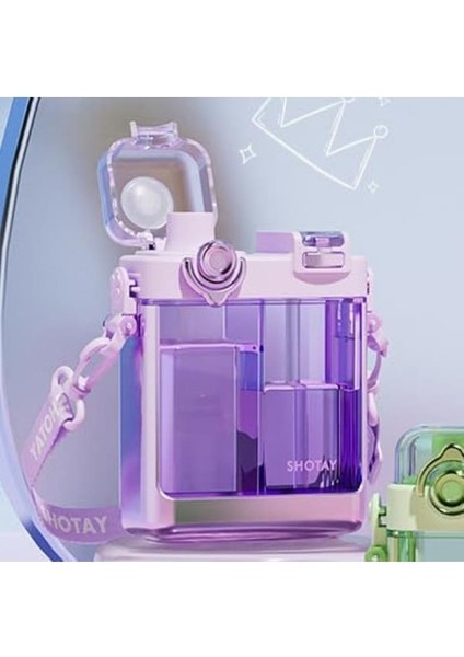 Shotay Çift Gözlü Bpa Free Tritan 700 ml Pastel Mor modelleri