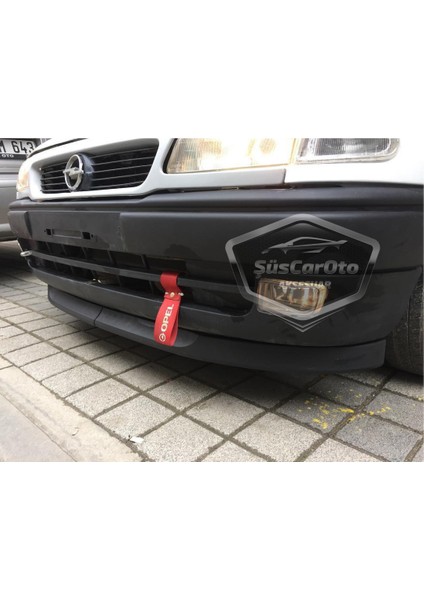 ŞüsCarOto Aksesuar Opel Astra F 1991-1998 Uyumlu Üniversal Astra H Lip Esnek Ön Lip 2 Parça Tampon Altı Dil Karlık Ön Ek