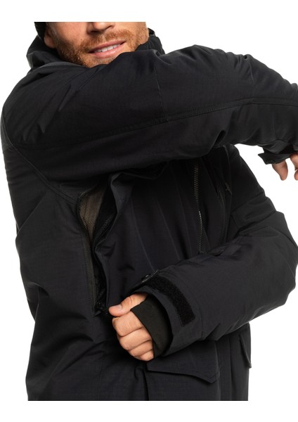 Erkek Snowboard Ceketi Fairbanks JK Siyah Kayak/Snowboard Giyim fırsatları