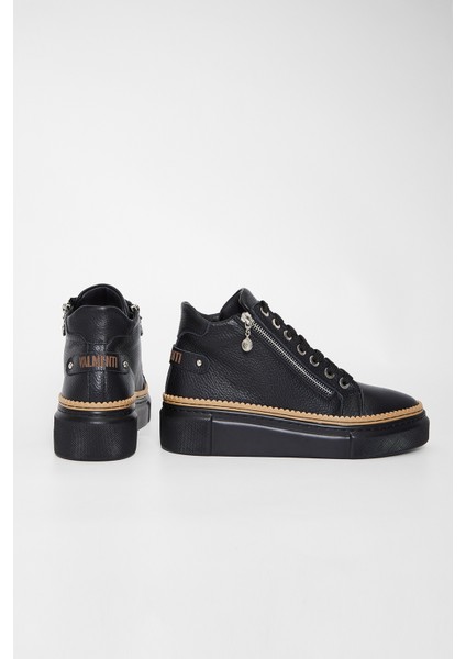 Kadın Siyah Floter Hakiki Deri Casual Bot 937 5022-03 Bn Bot SK23/24 indirimleri