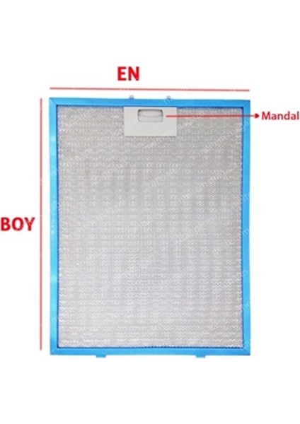 Bosch Uyumlu Davlumbaz 27,8X35,5 cm Arka Aralık 12,5 cm Aspiratör Filtresi fiyatları