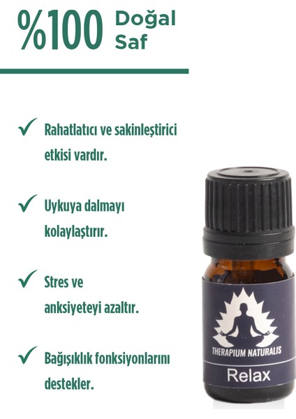 Relax Karışım Uçucu Yağı 5 ml Rahatlama Buhurdanlık Difüzör