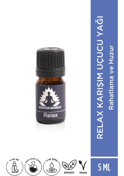 Relax Karışım Uçucu Yağı 5 ml Rahatlama Buhurdanlık Difüzör