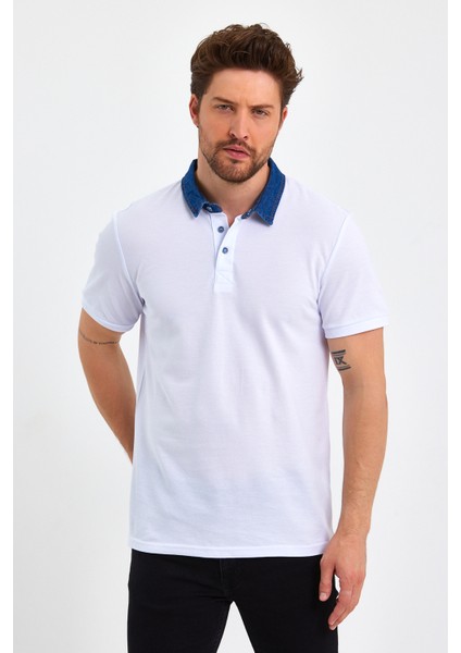 2134 Kot Yaka Düğmeli , Premium Kısa Kollu T-Shirt modelleri