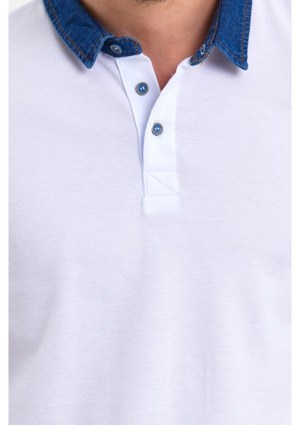 2134 Kot Yaka Düğmeli , Premium Kısa Kollu T-Shirt fırsatları