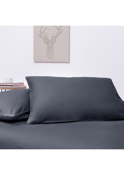 Bedding Noah Standart Yastık Kılıfı 2'li 50 x 70 cm - Antrasit