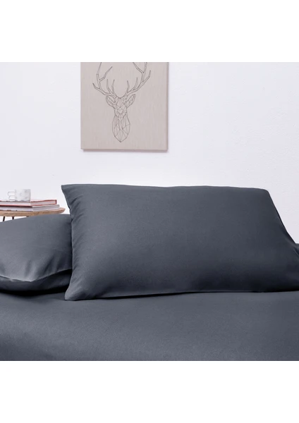 Bedding Noah Standart Yastık Kılıfı 2'li 50 x 70 cm - Antrasit