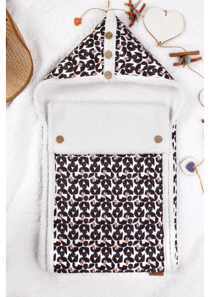 Bebek Dış Kundak Battaniyesi Uyku Tulumu Bebek Arabası Puset Minderi Örtüsü Fluffy Battaniye Bb-502