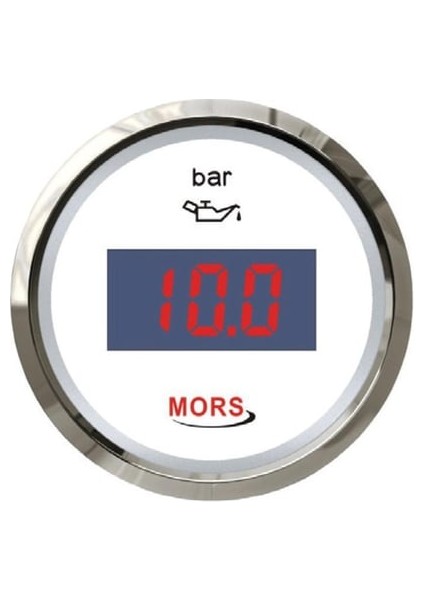 Dijital Yağ Göstergesi 10 Bar 12-24 Volt Beyaz