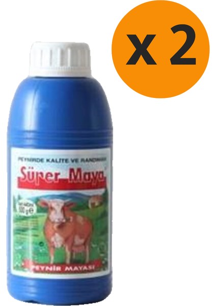 Süper Maya -Microbiyel Peynir Mayası 2X500 gr