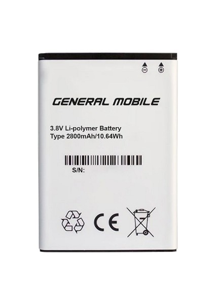 General Mobile Gm 6 Ds Batarya 2800 Mah