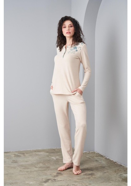 24567 Kadın Patlı Yumoş Pijama Takım