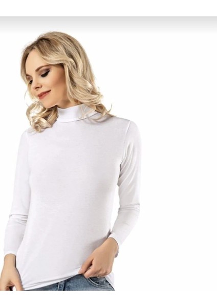 6226 Kadın Uzun Kollu Boğazlı Atlet 2 Adet