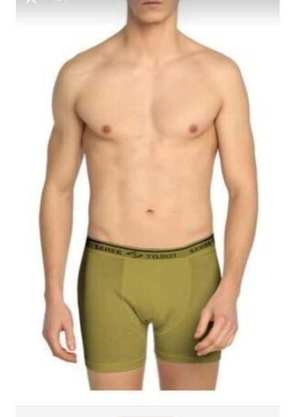 0060 Erkek Likralı Boxer 10 Adet