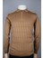 234101807 Nehir Fermuarlı Polo Triko Camel 2