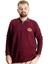 Büyük Beden Sweat Selanik Crown Of A King 23444 Bordo 1