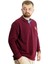 Büyük Beden Sweat Selanik Crown Of A King 23444 Bordo 3
