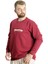Büyük Beden Erkek Sweatshirt Bisiklet Yaka Man Official 23528 Bordo 2