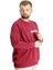 Büyük Beden Erkek Sweatshirt Bisiklet Yaka Man Official 23528 Bordo 3