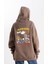 Unisex Oversize Cactus Travis Sc. Kapşonlu Sweatshirt 2