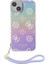 iPhone 15 Kılıf Guess Orjinal Lisanslı Desenli Yazı Logolu Askı Ipli Holografik Glitter Peony Mor 2