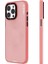iPhone 15 Pro Uyumlu Kılıf Buzlu Mat Tasarım Youngkit Colored Sand Serisi Kapak Pembe 2