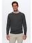 Slim Fit Gri Pamuk Karışımlı Bisiklet Yaka Triko Gömlek 1HC0206EKBN01 2