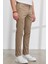 Slim Fit Dar Kesim Yan Cepli Pamuklu Esnek Armürlü Pantolon 1