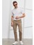 Slim Fit Dar Kesim Yan Cepli Pamuklu Esnek Armürlü Pantolon 2