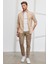 Slim Fit Dar Kesim Yan Cepli Pamuklu Esnek Armürlü Pantolon 3