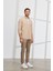 Slim Fit Dar Kesim Yan Cepli Pamuklu Esnek Armürlü Pantolon 5