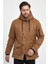 Kanvas Kumaş Kapüşonlu Slim Fit Kalıp Erkek Kışlık Mont 3
