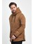 Kanvas Kumaş Kapüşonlu Slim Fit Kalıp Erkek Kışlık Mont 4