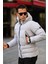 Elyaf Dolum Kapüşonlu Rahat Kullanım Slim Fit Kalıp Erkek Kışlık Mont 3