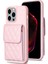 Iphone 15 Pro Maks Pembe Için Dikey Cüzdan Pu Kılıf (Yurt Dışından) 1
