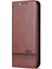 Magnicy Buzağı Doku Pu Pu Kılıfı Iphone 15 Pro Dark Brown Için (Yurt Dışından) 2