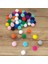 Peluş ponpon, 2.2 cm 20 adet Neon Yeşil 3