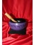 Tibet Çanağı Çanı Kasesi Meditasyon Çanı Yoga Çanı Tibet Çanağı Singing Bowl Mor Oval 2