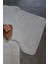 Ultrasoft Düz Gümüş Gri 2'li Banyo Halısı Paspası Seti Kaymaz Deri Tabanlı Yıkanabilir Klozet Takımı 3
