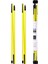 2 Golf Hizalama Çubukları Golf Swing Trainer Katlanabilir 48 Inç Uygulama Sarı (Yurt Dışından) 1