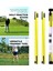 2 Golf Hizalama Çubukları Golf Swing Trainer Katlanabilir 48 Inç Uygulama Sarı (Yurt Dışından) 2