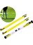 2 Golf Hizalama Çubukları Golf Swing Trainer Katlanabilir 48 Inç Uygulama Sarı (Yurt Dışından) 4