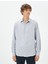 Basic Gömlek Klasik Yaka Minimal Desenli Düğmeli Non Iron 3